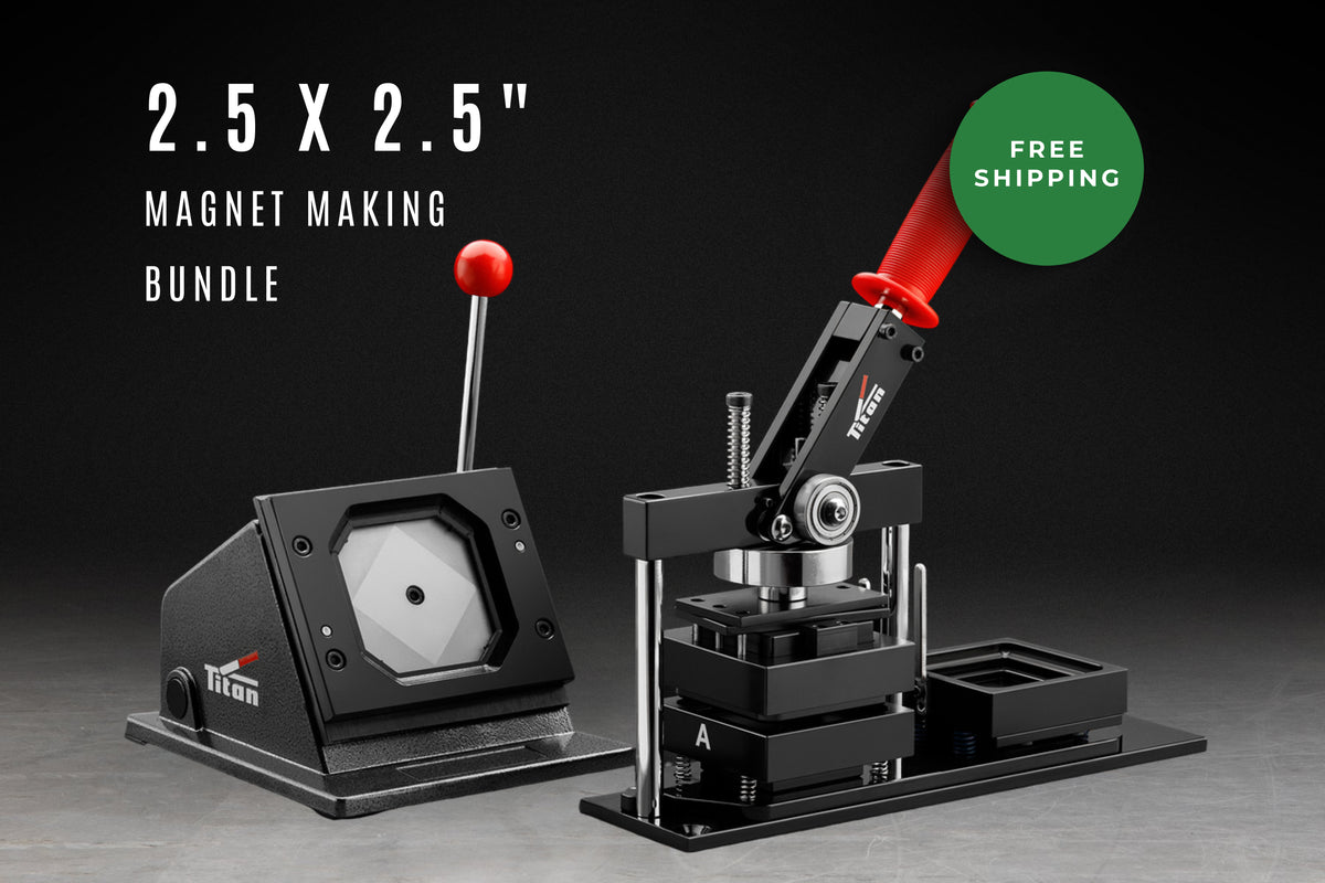 Titan 2.5 × 2.5″ press and matching cutter